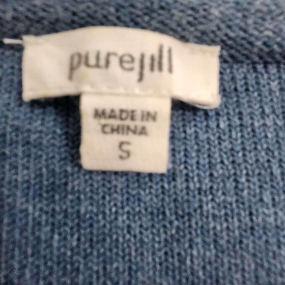 J. Jill Knit Sweater Dress Knee Length Cotton Blend Cashmere Women's Size S - Picture 10 of 13